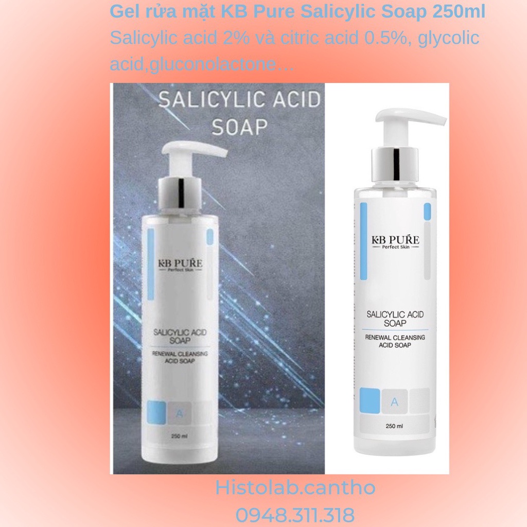 GEL TẨY DA CHẾT - KB PURE SALICYLIC SOAP 250ml