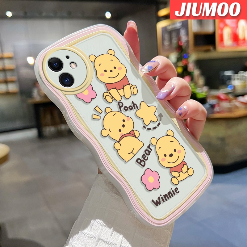 Ốp Điện Thoại Viền Gợn Sóng Hình Gấu Pooh Cho Samsung galaxy A50 A50s A30s A30s