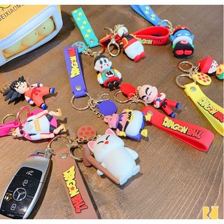 Móc Khóa Dragon ball Dây Chuyền Móc Khóa Trang Sức Kriling, thầy rùa kame, ma bư mập, PoPo