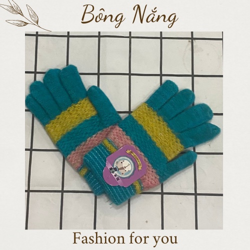 Bao tay len cho em bé từ 2-6 tuổi, găng tay len giữ ấm chống nắng cho bé