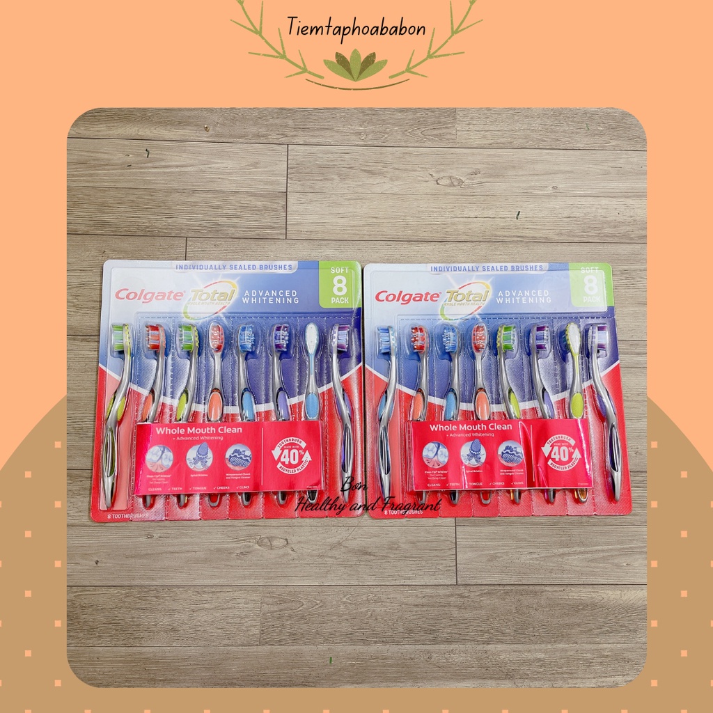 /BILL US - MẪU MỚI 🌈 COLGATE TOTAL ADVANCED WHITENING 🌈 BÀN CHẢI ĐÁNH RĂNG COLGATE MỸ 🌈 LẺ 1 CÂY 🌈