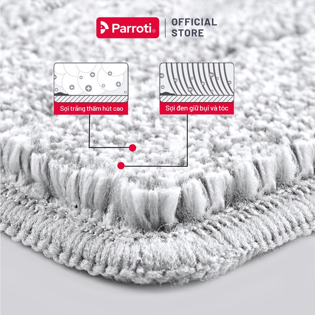 Miếng lau nhà 38x12cm, dùng cho bộ lau nhà size lớn Parroti Pro Max PX01