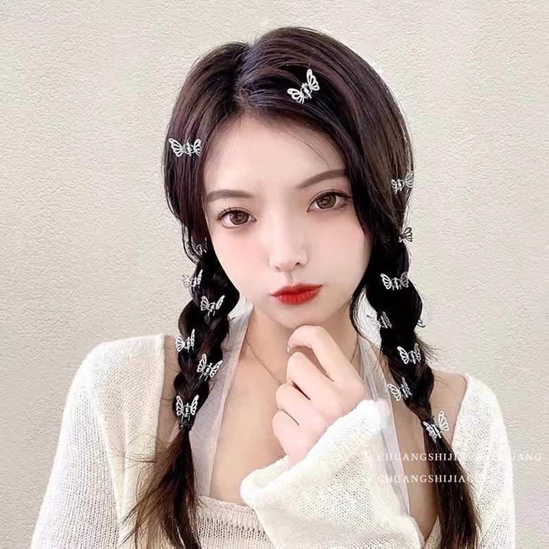 Set 12 Kẹp Tóc Hình Bướm Xinh Xắn Dành Cho Nữ