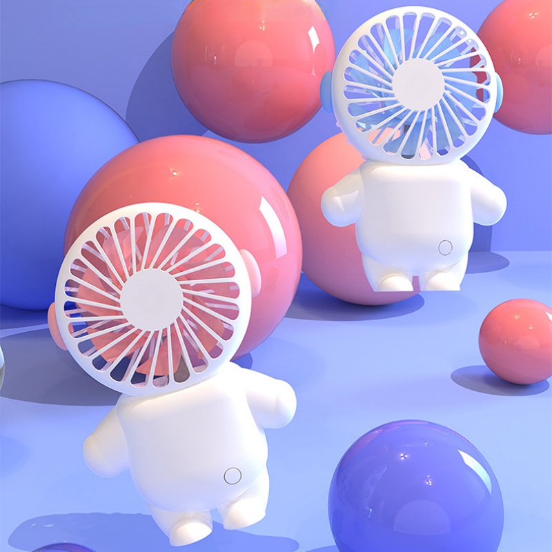 Quạt Mini Cầm Tay Hình Phi Hành Gia Với Giá Đỡ Điện Thoại Ba Tốc Độ Sạc USB Có Thể Điều Chỉnh Phù Hợp Cho Văn Phòng