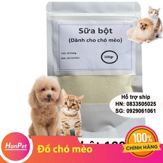 Sữa bột 100gr Sữa cho chó mèo dạng bột