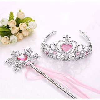 Sỉ Phụ kiện Elsa cho bé gái Vương miện, Gậy thần