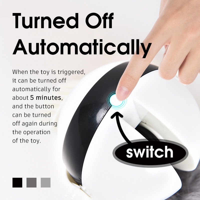 HamshMoc Đồ Chơi Bóng Nâng Tự Động Tương Tác Với Mèo Cưng