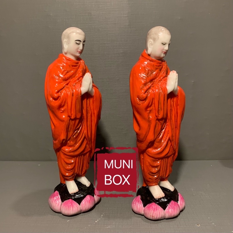 Tượng đệ tử Đức Phật Xá Lợi Phất - Mục Kiền Liên, A nan - Ca Diếp 21cm MUNIbox