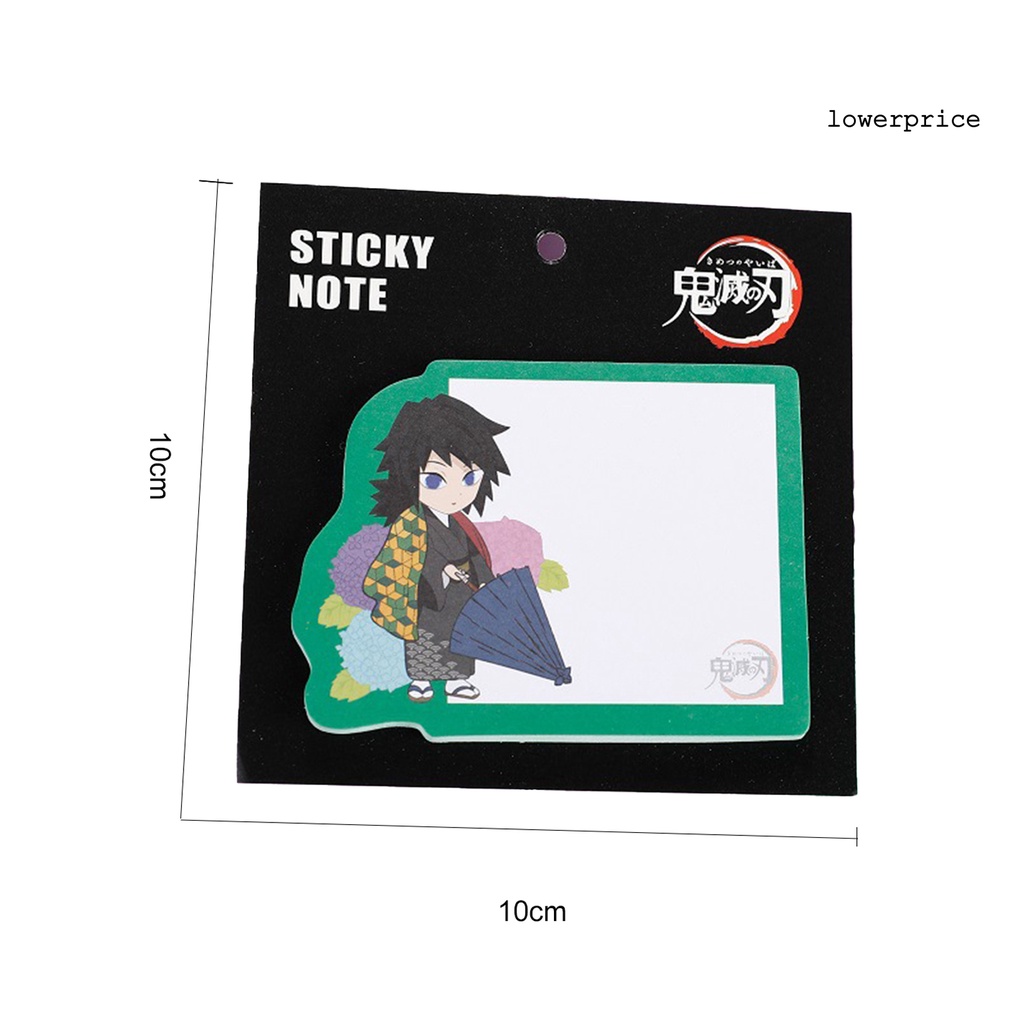 Set 30 Tấm Giấy Ghi Chú Tự Dính Họa Tiết Hoạt Hình Demon Slayer lpv2