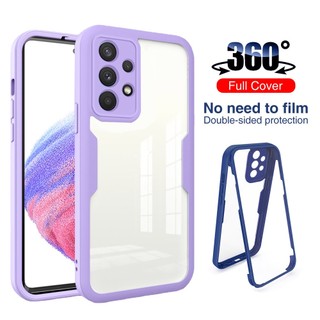 360°Ốp Điện Thoại Cứng Hai Mặt Trước Sau Chống Rơi Cho Samsung Galaxy A53 A23 A73 5G A32 A52 A72 4G A52S