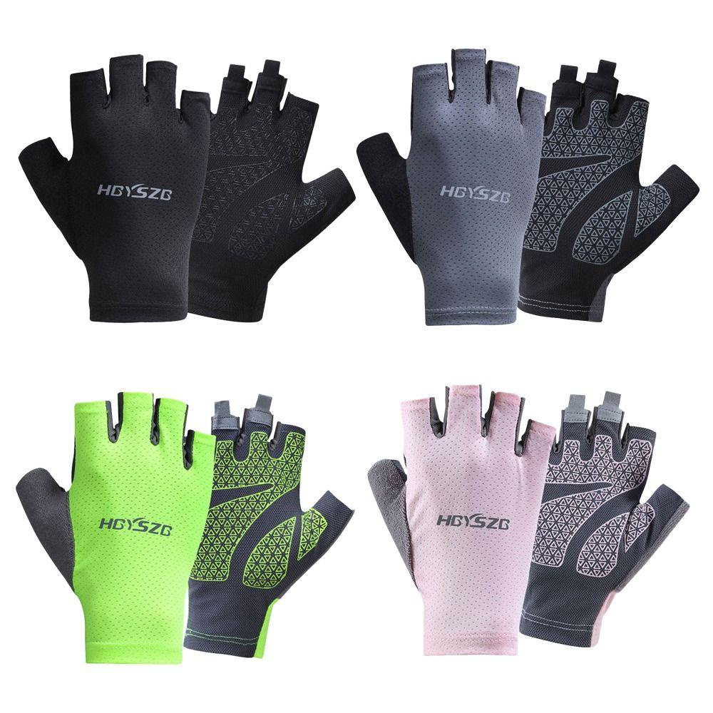 MAXG 1 Đôi Găng Tay Chống Nắng Bằng Lụa Lạnh Độ Co Giãn Cao Có Thể Chạm Màn Hình Cảm Ứng