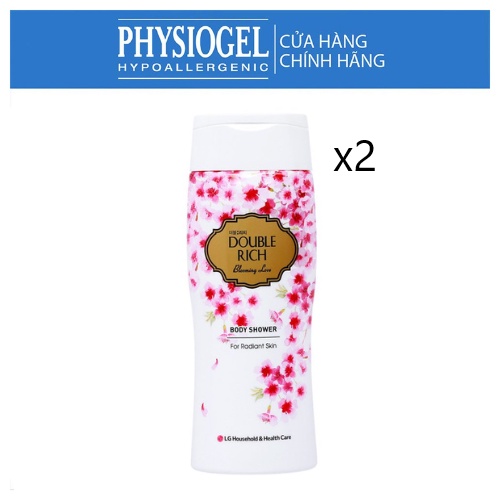 [Quà tặng không bán] Combo 2 Sữa tắm Double Rich hương hoa chiết xuất từ thiên nhiên