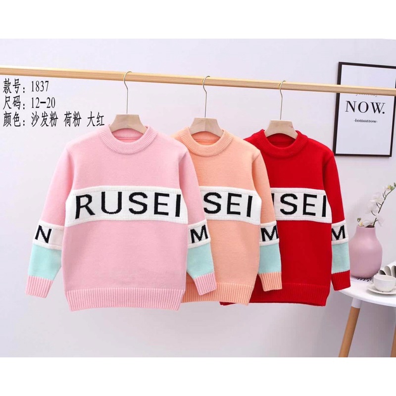 Áo len bé gái 22-60kg