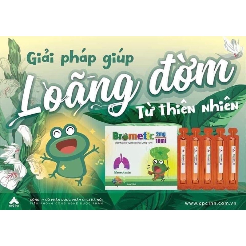 Siro Loãng Đờm giảm ho , ống uống Long đờm đặc Brometic cho bé