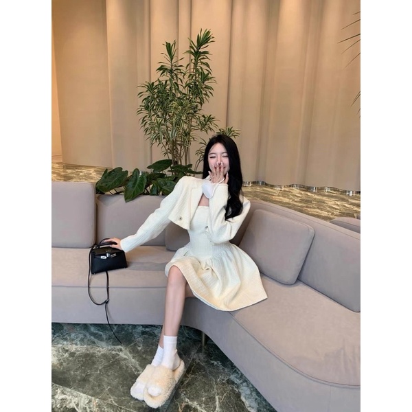 SET ÁO KHOÁC + VÁY/ĐẦM TIỂU THƯ QC TAOBAO