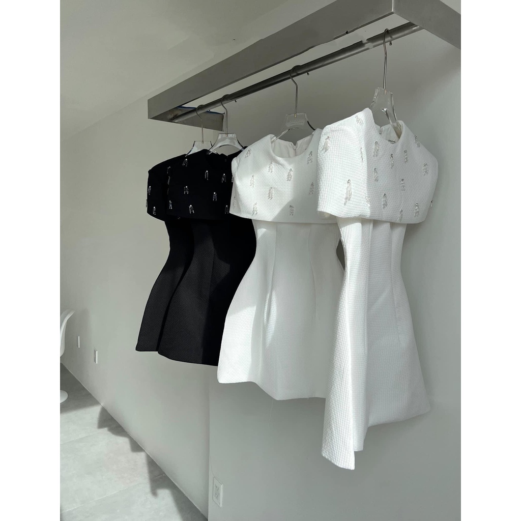 Đầm dự tiệc cổ tròn đính đá chất xốp sang chãnh-PASSION dress | BigBuy360 - bigbuy360.vn