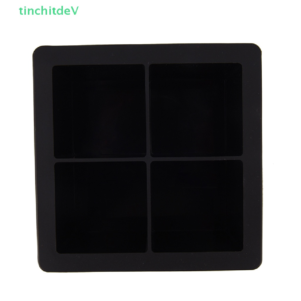 [TinchitdeV] Khuôn Silicon Làm Đá Viên Hình Vuông Lớn Màu Đen [Mới]