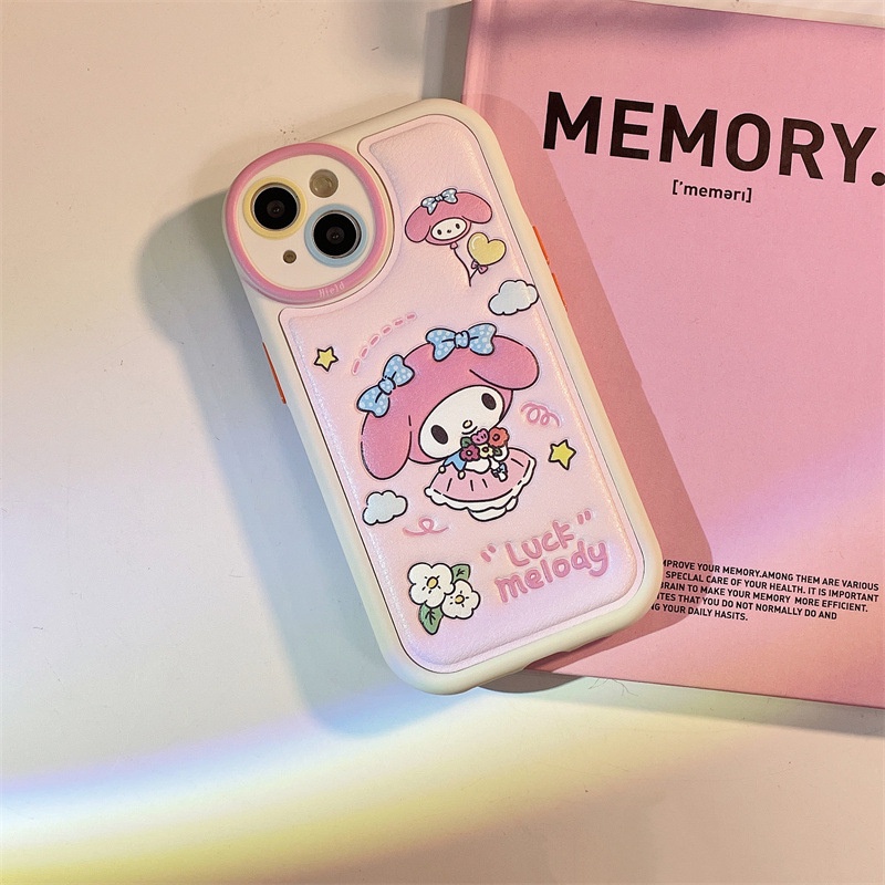 Ốp Điện Thoại TPU Mềm Họa Tiết Hoạt Hình Sanrio Melody Cinnamoroll Cho IPhone 14 13 12 Pro Max 14 13 12 11 Mini 6 6s 7 8 Plus XR X XS Max