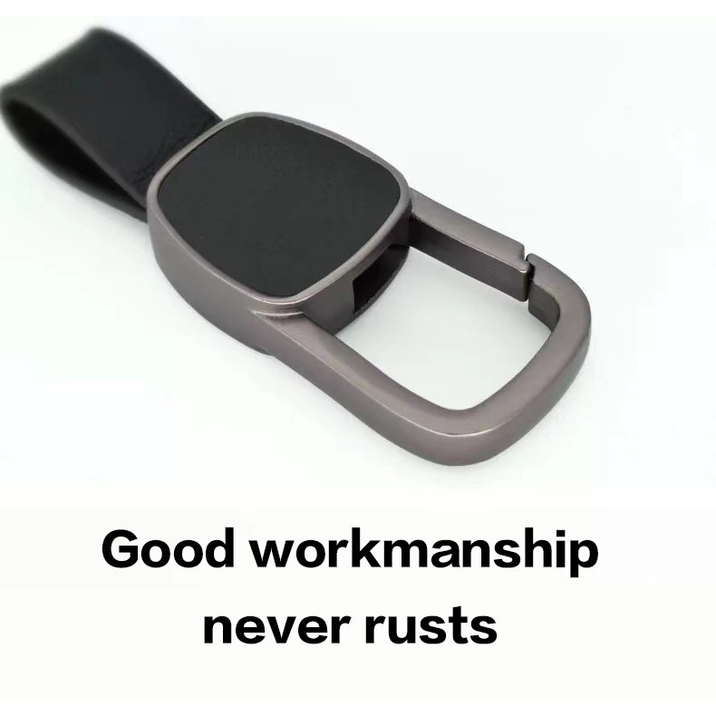 Móc Chìa Khóa Bằng Da Và Hợp Kim Nhôm Cho Xe Hơi Honda Nissan Toyota Perodua Proton