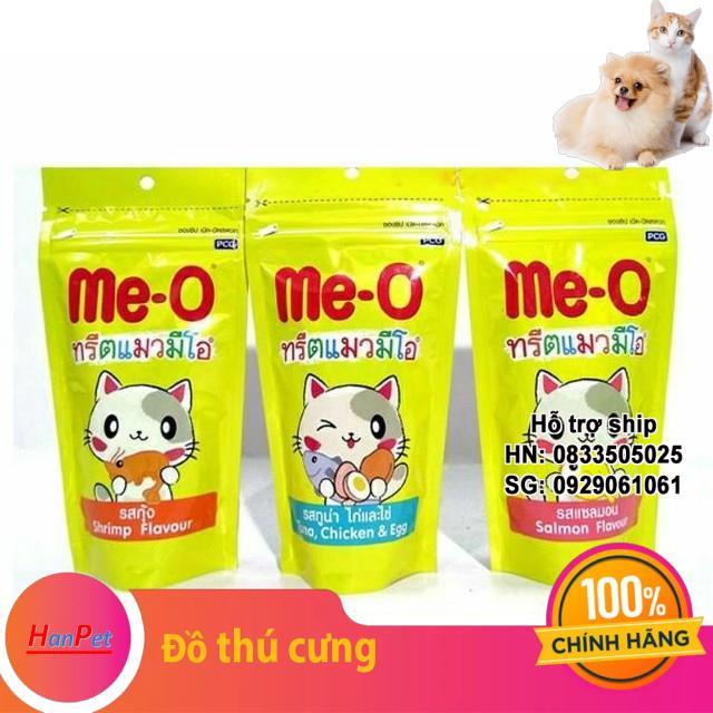 BÁNH THƯỞNG ME-O TREAT VIÊN (3 vị) 50gr thức ăn cho mèo HƯƠNG VỊ TÔM CÁ NGỪ GÀ TRỨNG- Cá hồi