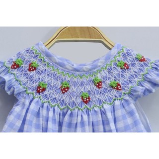 ĐẦM SMOCK CARO DÂU