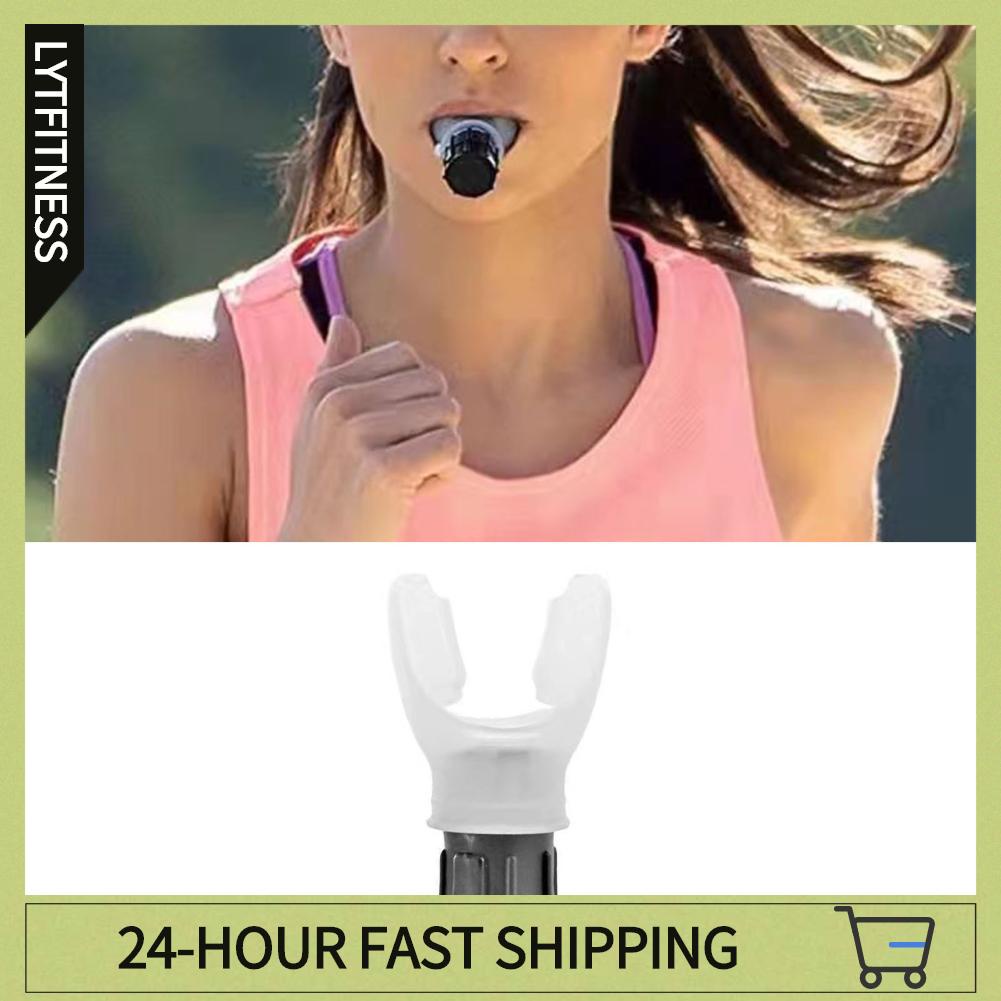 LYTFitness Di Động Phổi Tập Giãn Nở Thiết Bị Dung Tích Thở Bụng Huấn Luyện Viên Thể Dục Có Điều Chỉnh Kháng Với Cơ Quan Ngôn Luận Silicone