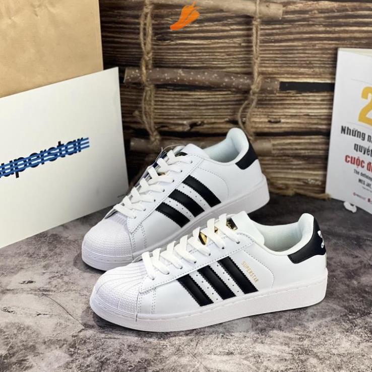 Giày Adidas superstar 3 sọc đen Mũi Sò Tem Vàng Chuẩn Auth - Adidas Superstar EG4958 # =
