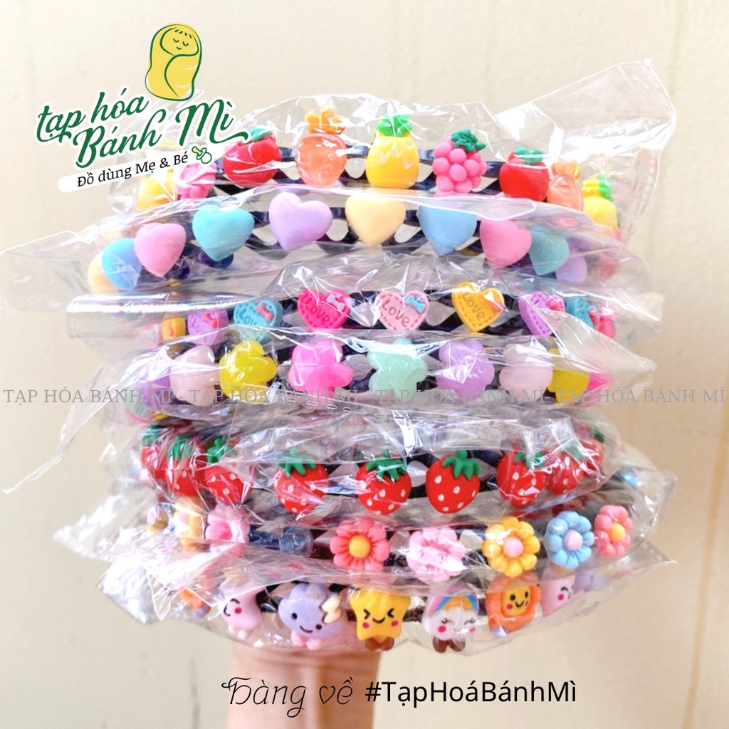 Bờm tóc cho bé gái đính icon nhiều hình dễ thương (phụ kiện TA002)