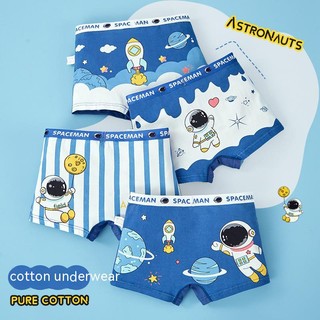 Bộ 4 Quần Lót Boxer Cotton Cỡ Vừa Thời Trang Cho Bé Trai