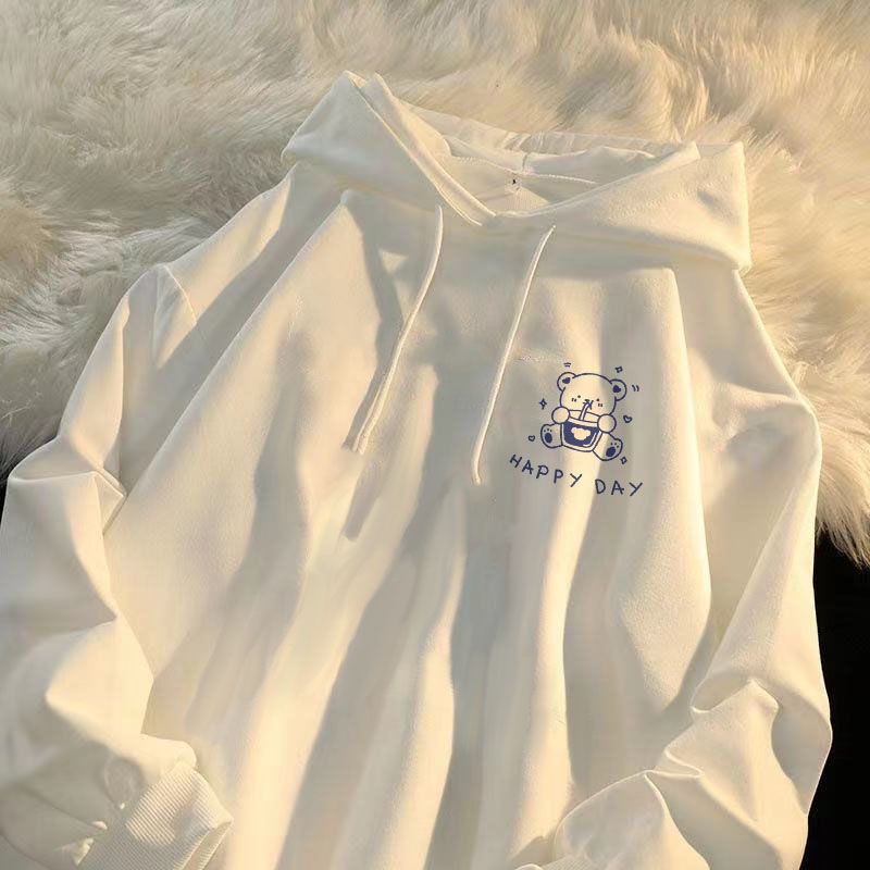 áo khoác nữ form rộng có mũ bigsize áo hoodie zip local brand dây kéo nỉ gió dày cardigan bomber cá tính mùa đông dù cute xám Đầu Chó Cinnamon Áo Hoodie Tay Dài Phong Cách Hàn Quốc Dành Cho Nữ
