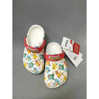 Dép sục crocs classic pokemon cho bé trai, bé gái trẻ em nhiều màu clog kid