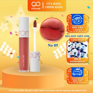 Son Kem Lì Romand Màu Đỏ Gạch Zero Velvet Tint 05 Witty