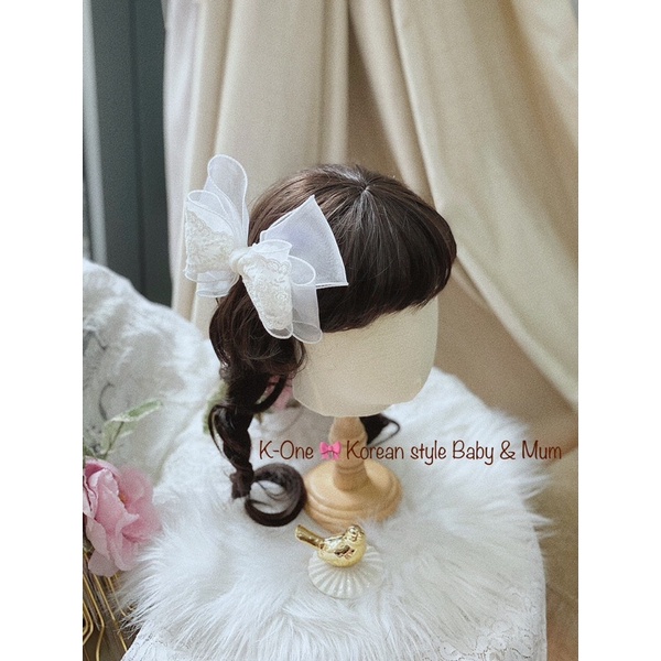 Kẹp tóc nơ to cho bé và bạn nữ