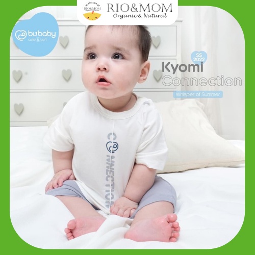 Bubaby Bộ Cộc Tay Cài Vai Quần Đùi Connection Siêu Mềm Mát Cho Bé Trai, Bé Gái
