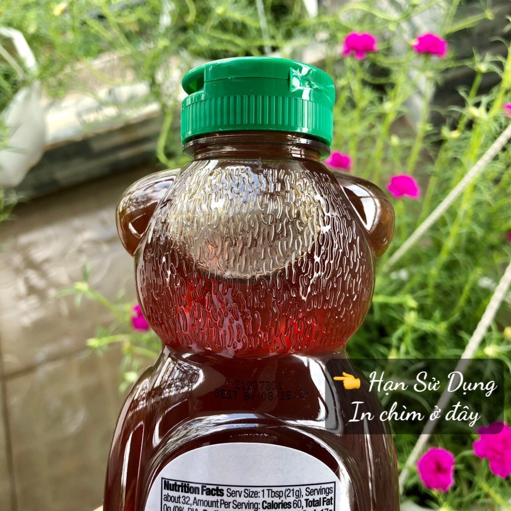 ❤️   Siêu Rẻ Mật Ong Gấu Hữu Cơ Kirkland Organic Raw Honey 680g ngọt thanh tăng đề kháng