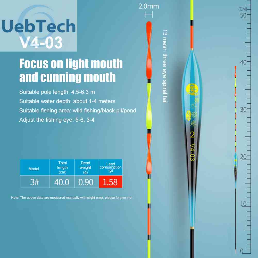 Phao Câu Cá Dạng Xoắn Độ Nhạy Cao 1.58-2.15g