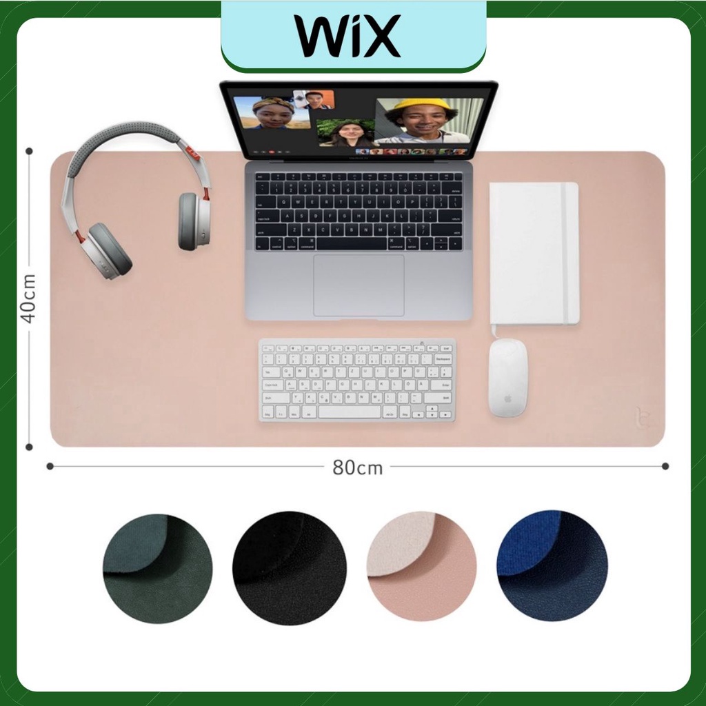 Thảm Da Trải Bàn Làm Việc DeskPad Da Size Lớn Kiêm Miếng Lót Chuột Máy Tính Cỡ Lớn Chống Nước Cao Cấp [DeskPad 100x50cm]