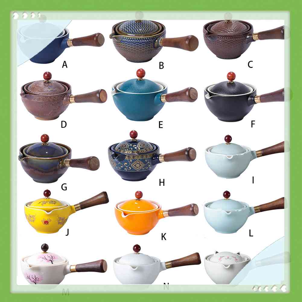 Bộ Ấm Trà Bằng Gốm Sứ Phong Cách Trung Hoa