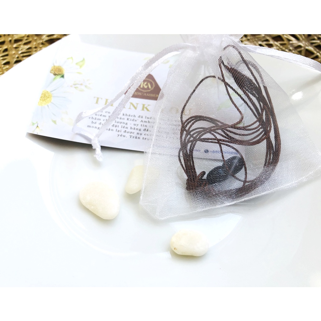 Combo khóa xoáy và dây dù tơ xuyên vòng cho bé - Trang sức Lador - LD0005