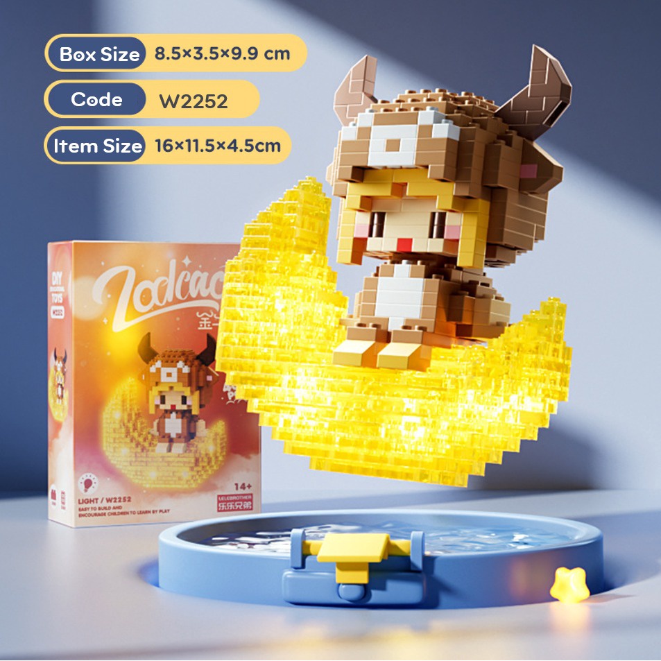 LEGO 12 Cung Hoàng Đạo Có Đèn Led Phát Sáng Siêu Kute