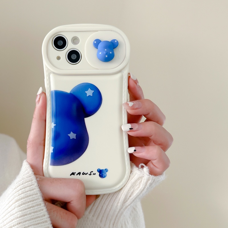 Ốp Điện Thoại Silicon Mềm Chống Sốc Chống Bụi Họa Tiết Sọc Vali In Hình Gấu Cho iPhone 11 12 Pro Max X XS XR XSMAX