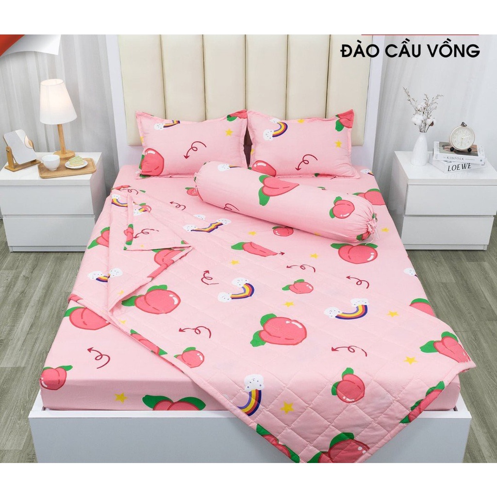 Bộ  ga gối poly cotton kích thước 1m4,1m5,1m6 chọn mẫu trong bài