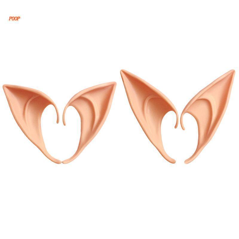 1 Cặp Tai Yêu Tinh Giả Mềm Mại Hóa Trang Halloween