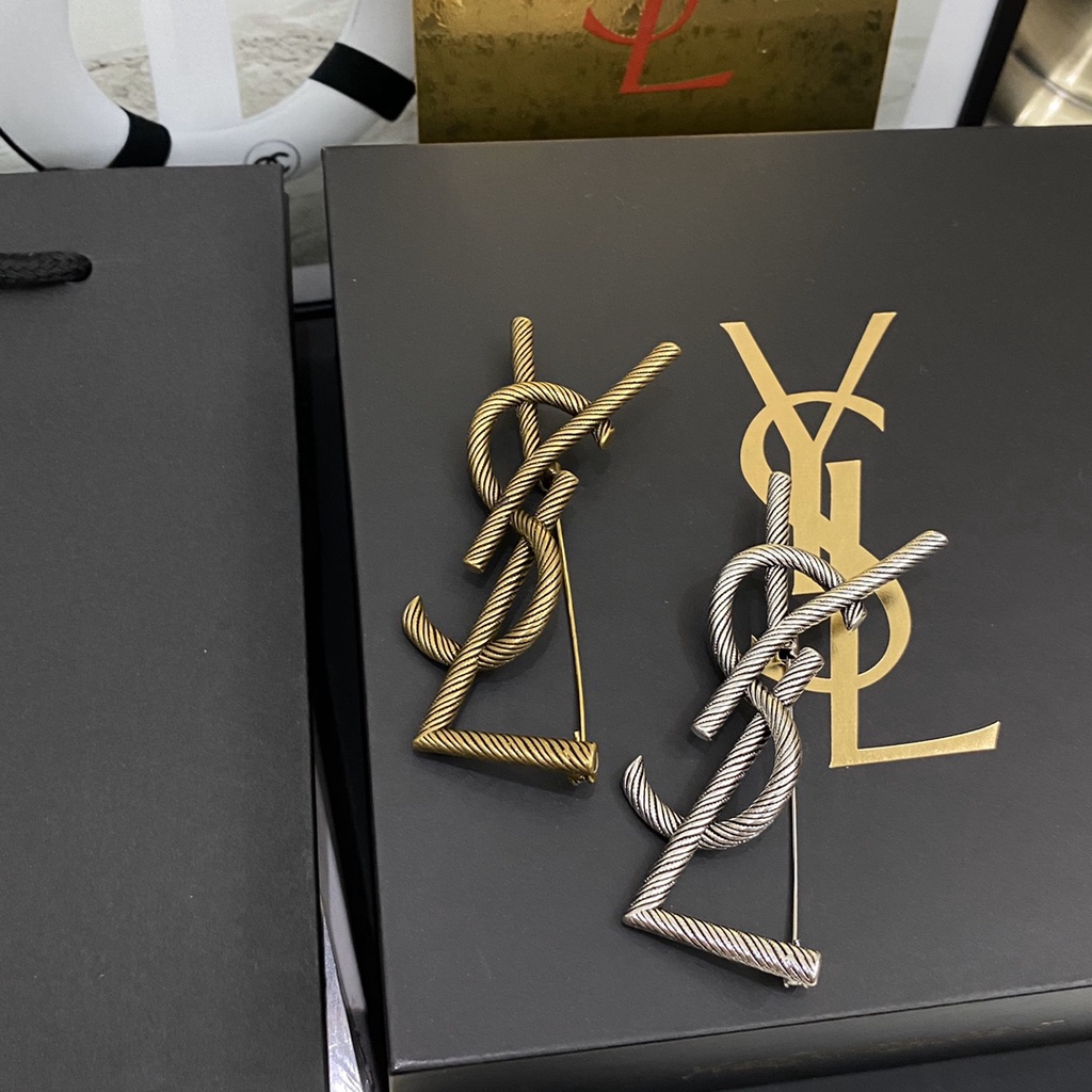 Ysl Ghim Cài Áo Hình Nón Len Thời Trang Cho Nam Nữ