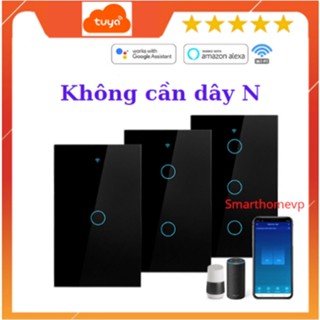 Công tắc thông minh wifi+rf, không cần dây N (dây mát)
