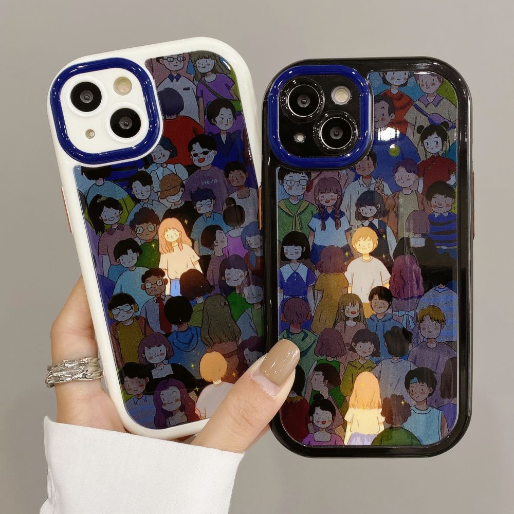 Ốp Điện Thoại TPU Mềm Chống Bụi Chống Rơi Họa Tiết Tranh Sơn Dầu Cho IPhone 11 12 13 14 Pro Max 14 Plus