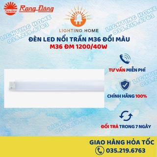 Đèn LED đèn bán nguyệt M36 40W đổi màu ĐM 1200/40W RẠNG ĐÔNG