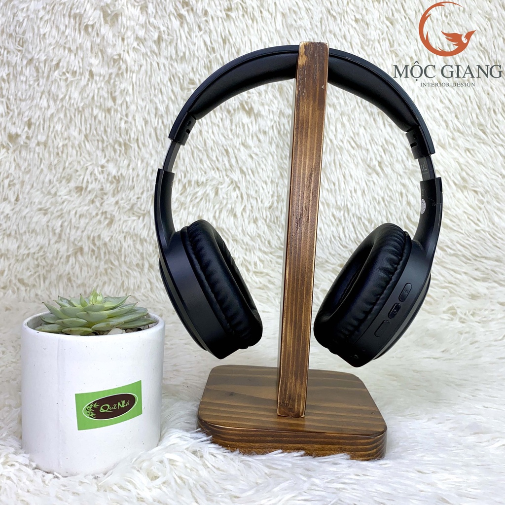 Giá Đỡ Tai Nghe Bằng Gỗ - Giá Đỡ Headphone Thông Minh Giúp Bàn Làm Việc Trở Nên Gọn Gàng