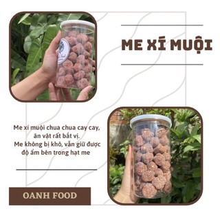 Me xí muội chua ngọt, me lào kèm muối tôm hộp 500gr ăn là ghiền