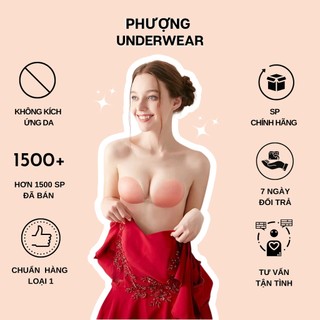 Áo dán nâng ngực silicon cài trước tặng dây trong